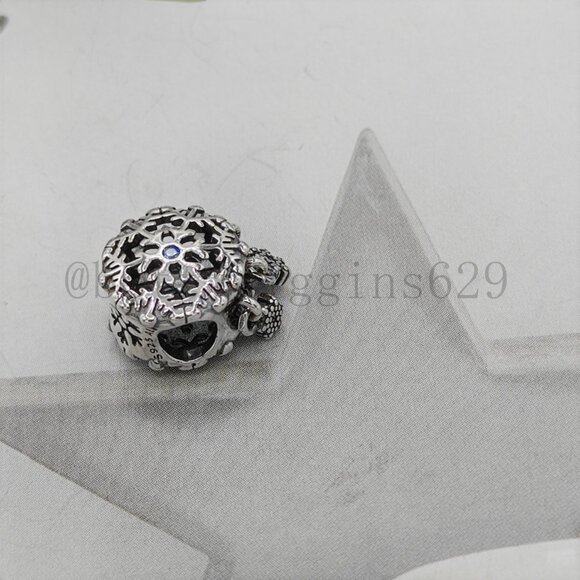Pandora Icy Snowflake Drop Charm - Picture 6 of 8